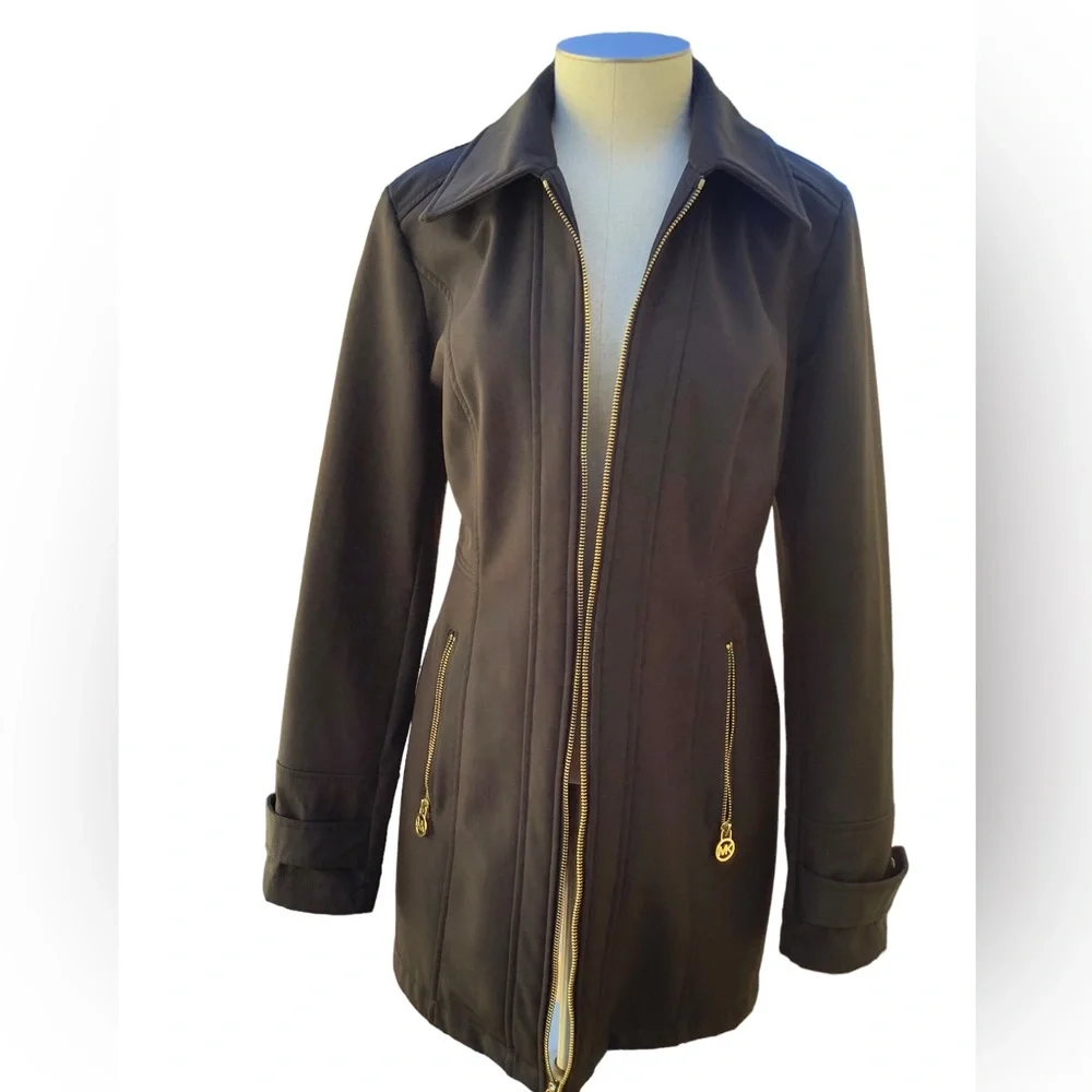 MICHAEL KORS WOMEN’S BLACK‎ RAIN AND ALL WEATHER COAT. SIZE XS